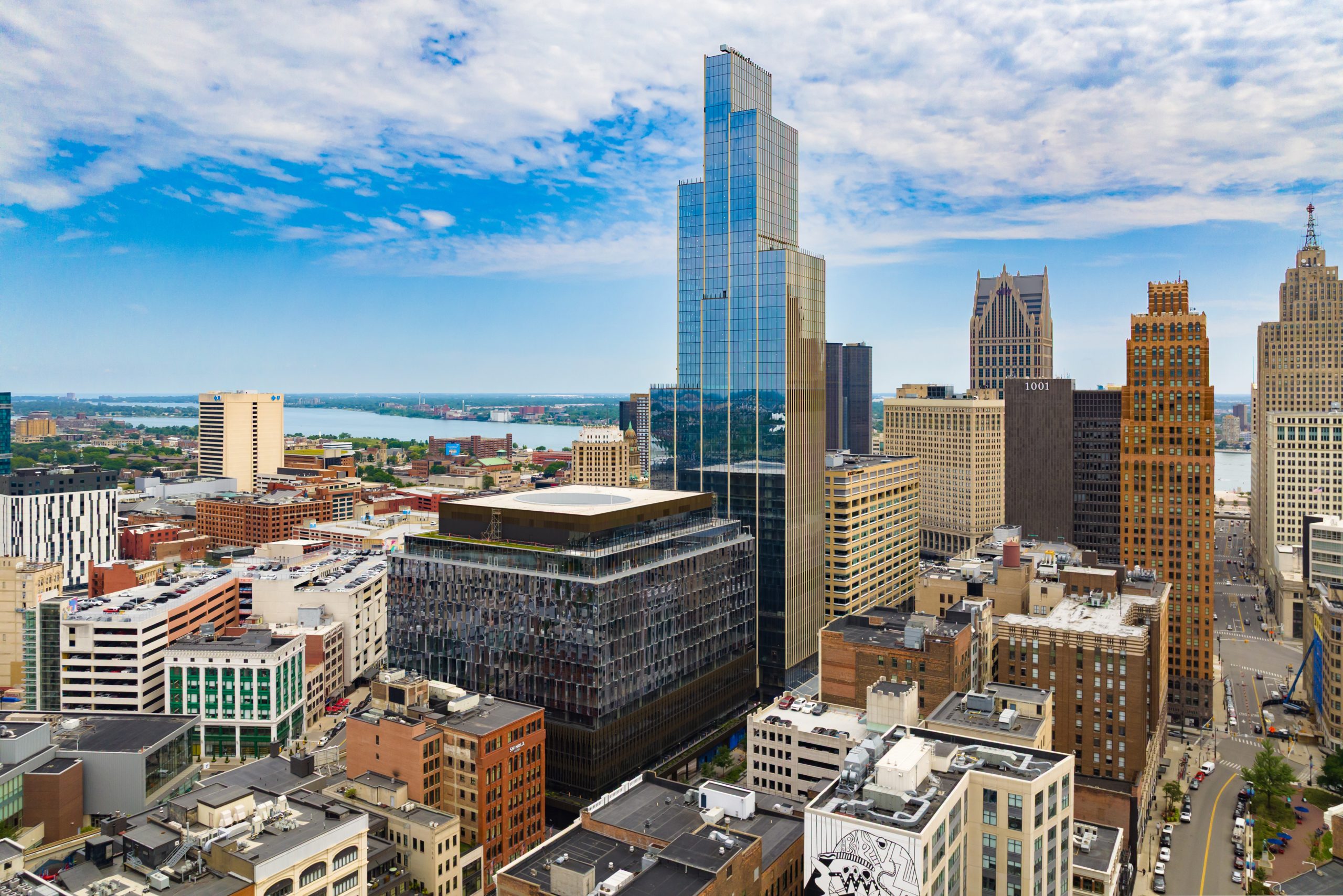 Hudson's Detroit Aerial Photograph