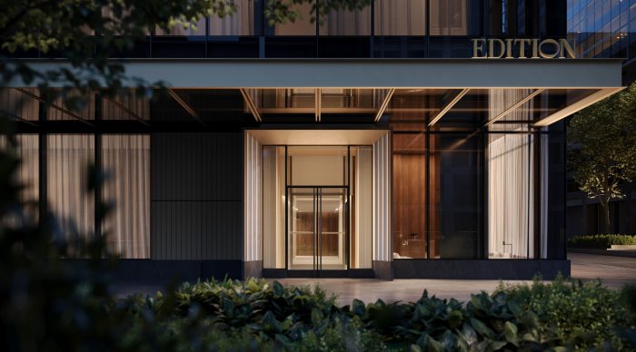 Rendering of Detroit edition entrance.