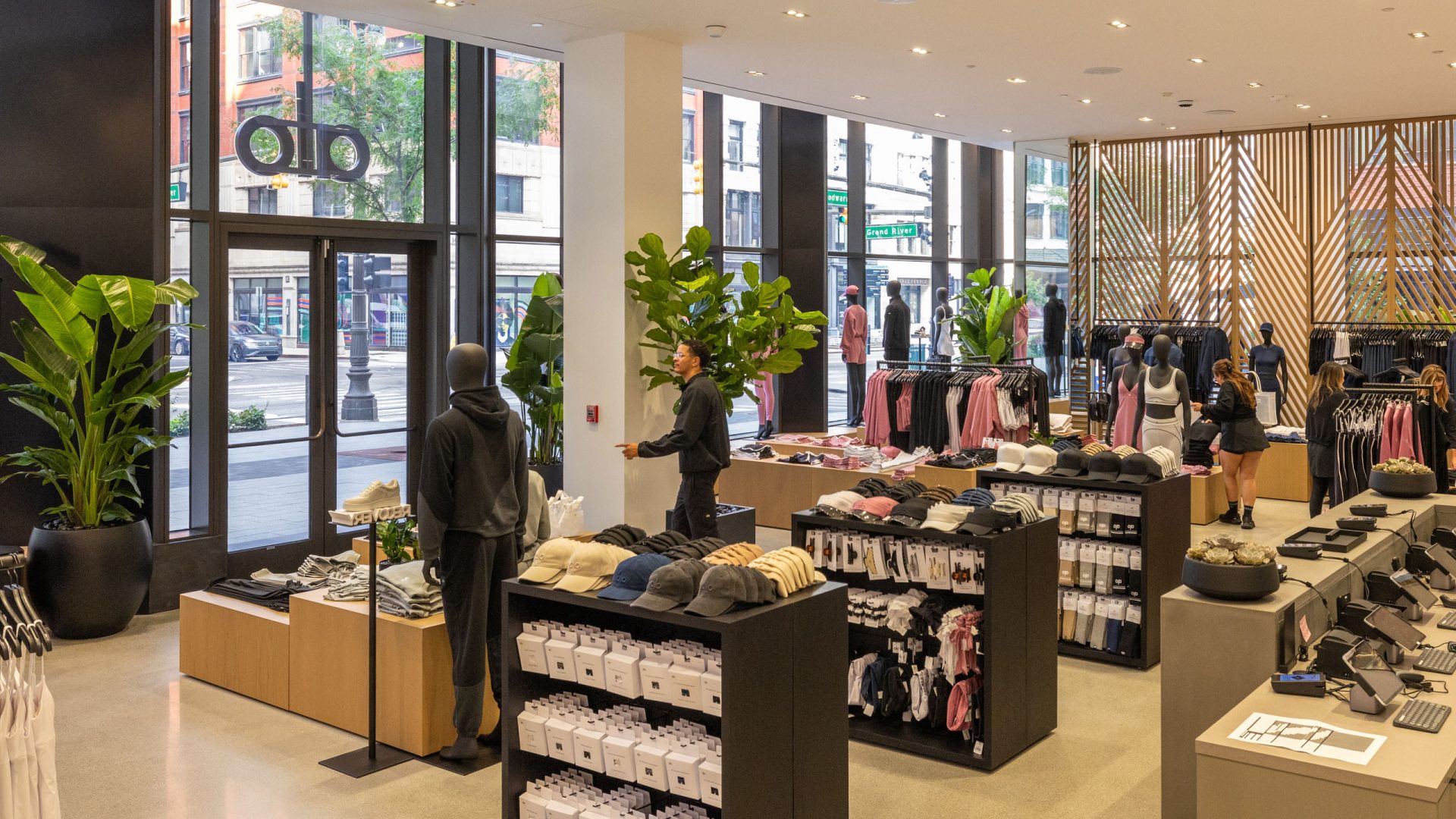 Interior photograph of customers and staff at Alo Detroit.